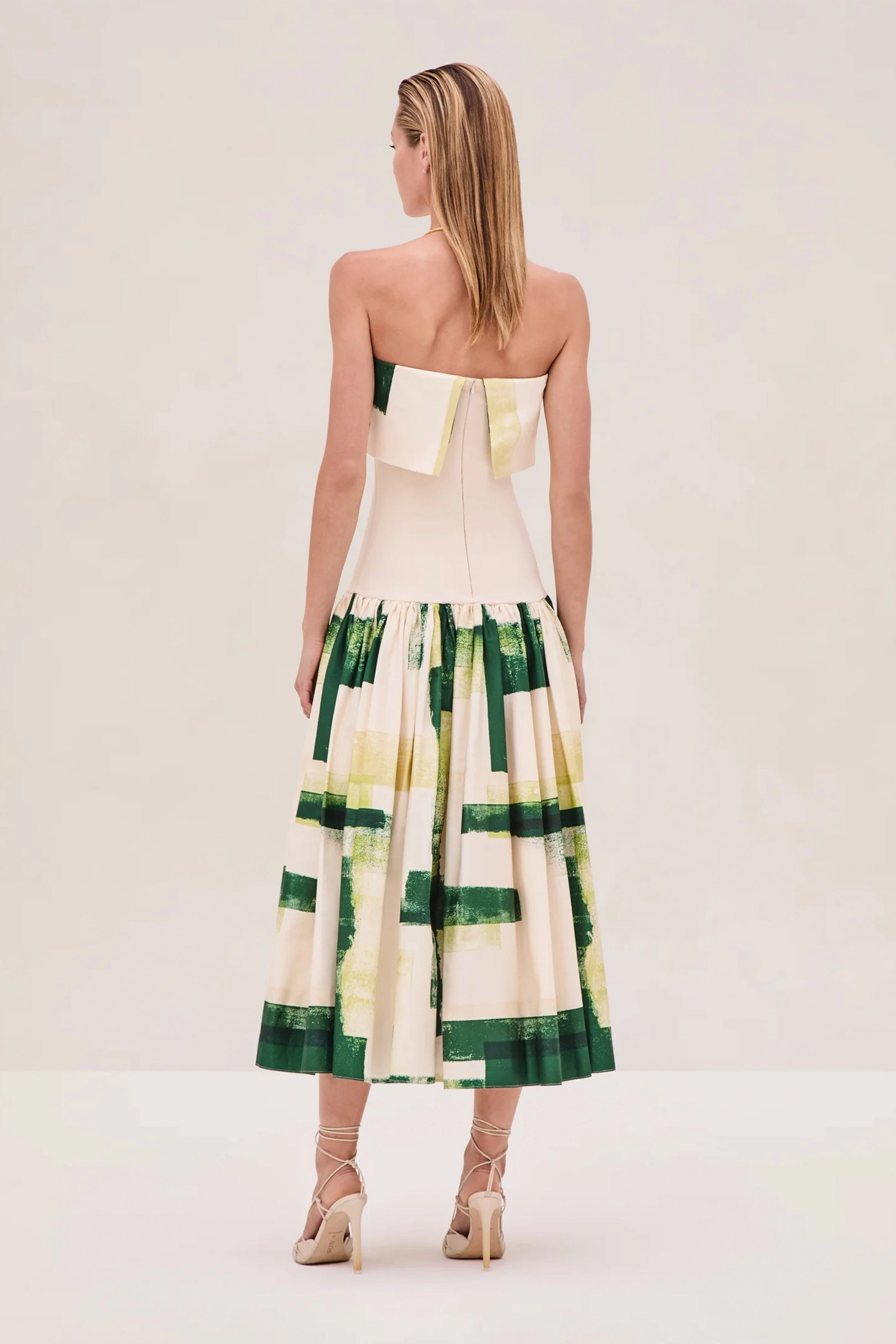 Event Mood ALEXIS | Robia Dress - Green Brushstroke