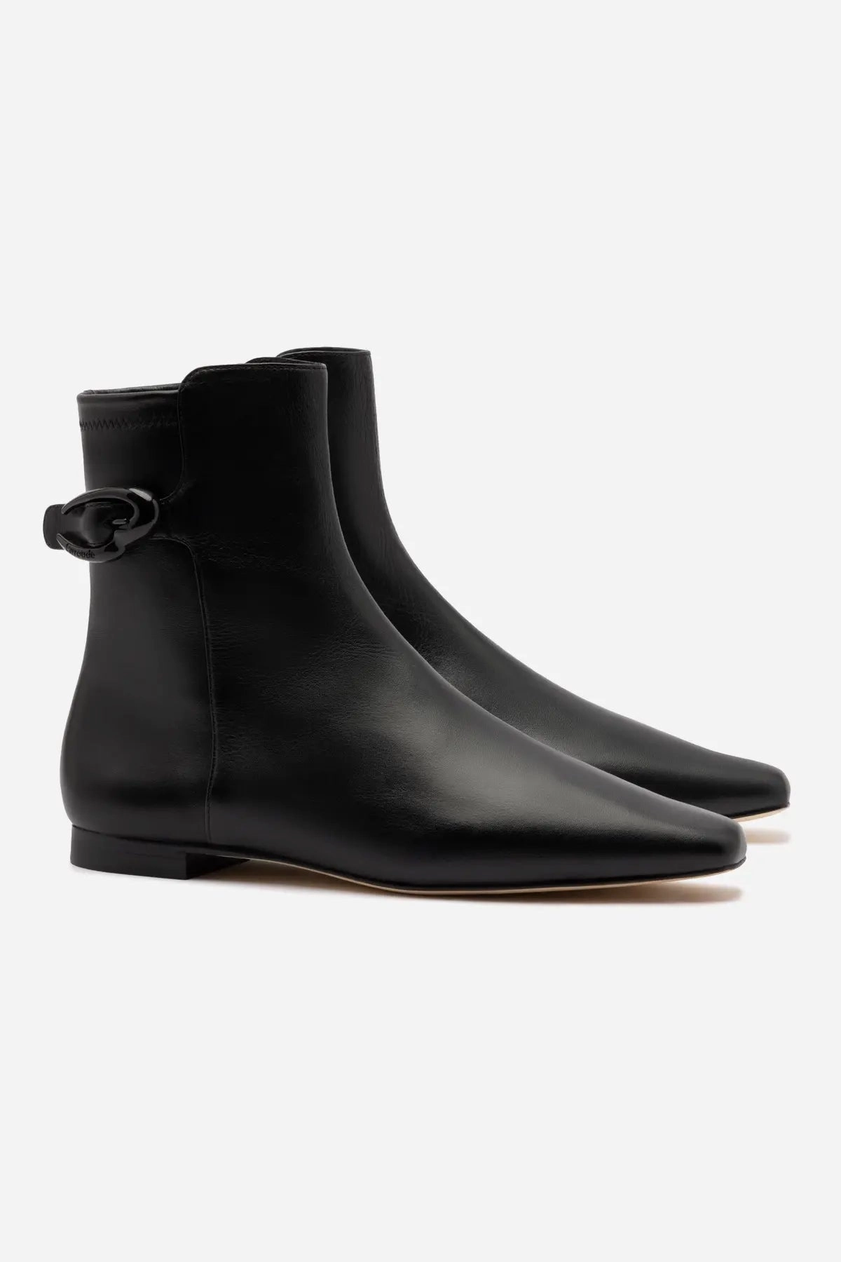 Seamless Comfort Nature Lover Alexis Verona Flat Boot In Black Leather