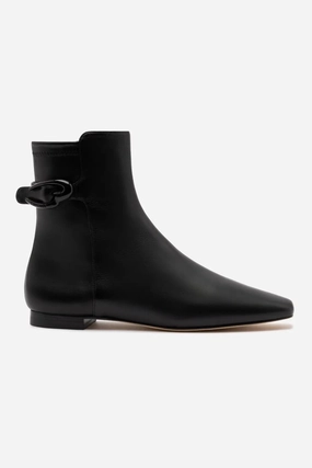 Step Control Alexis Verona Flat Boot In Black Leather