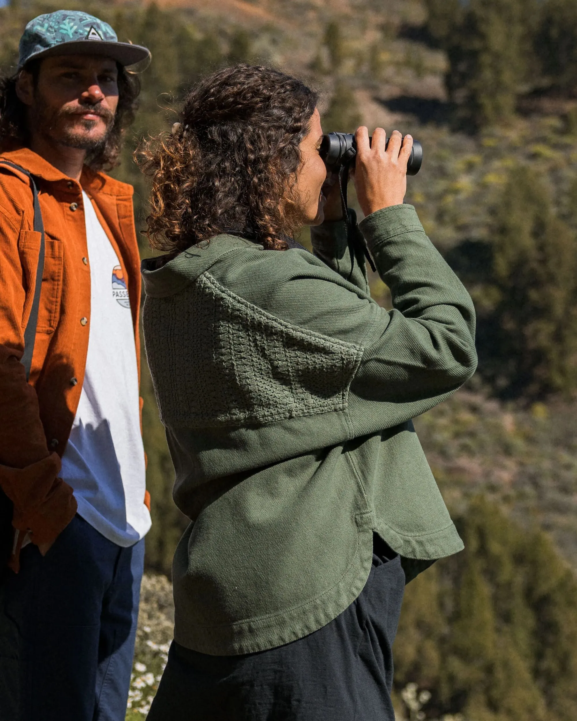 Maya Twill Overshirt - Wild Green Boho chic
