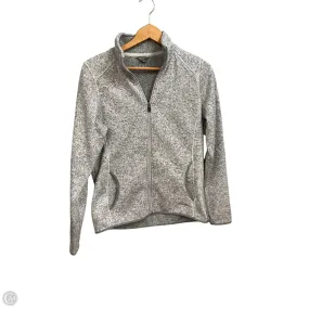 Smart Casual Piece Non Restrictive Movement Athletic Jacket By Eddie Bauer In Grey, Size: L