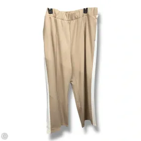 Athletic Pants By Cmc In Tan & White, Size: 2x Seamless Comfort Simple and Cozy