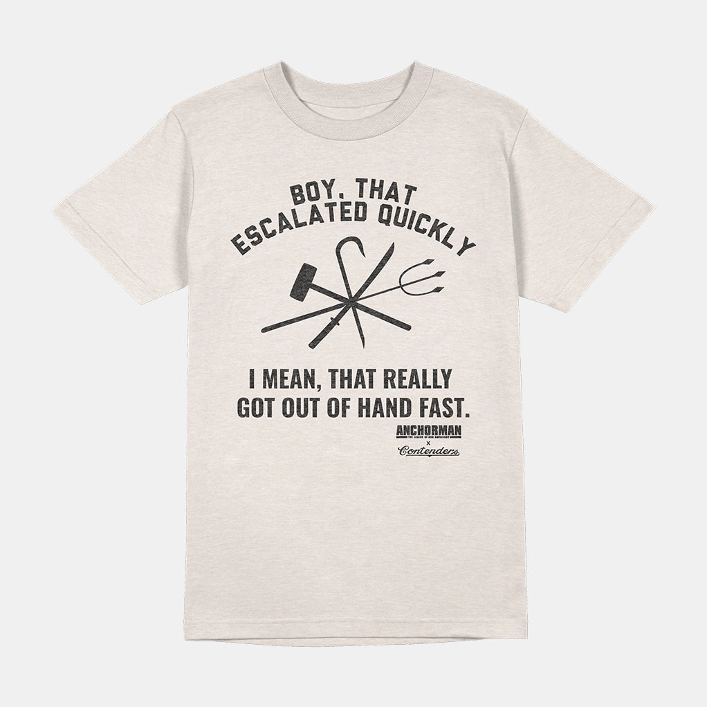 Soft Wool PolishedFinish ANCHORMAN NEWS TEAM FIGHT SHIRT