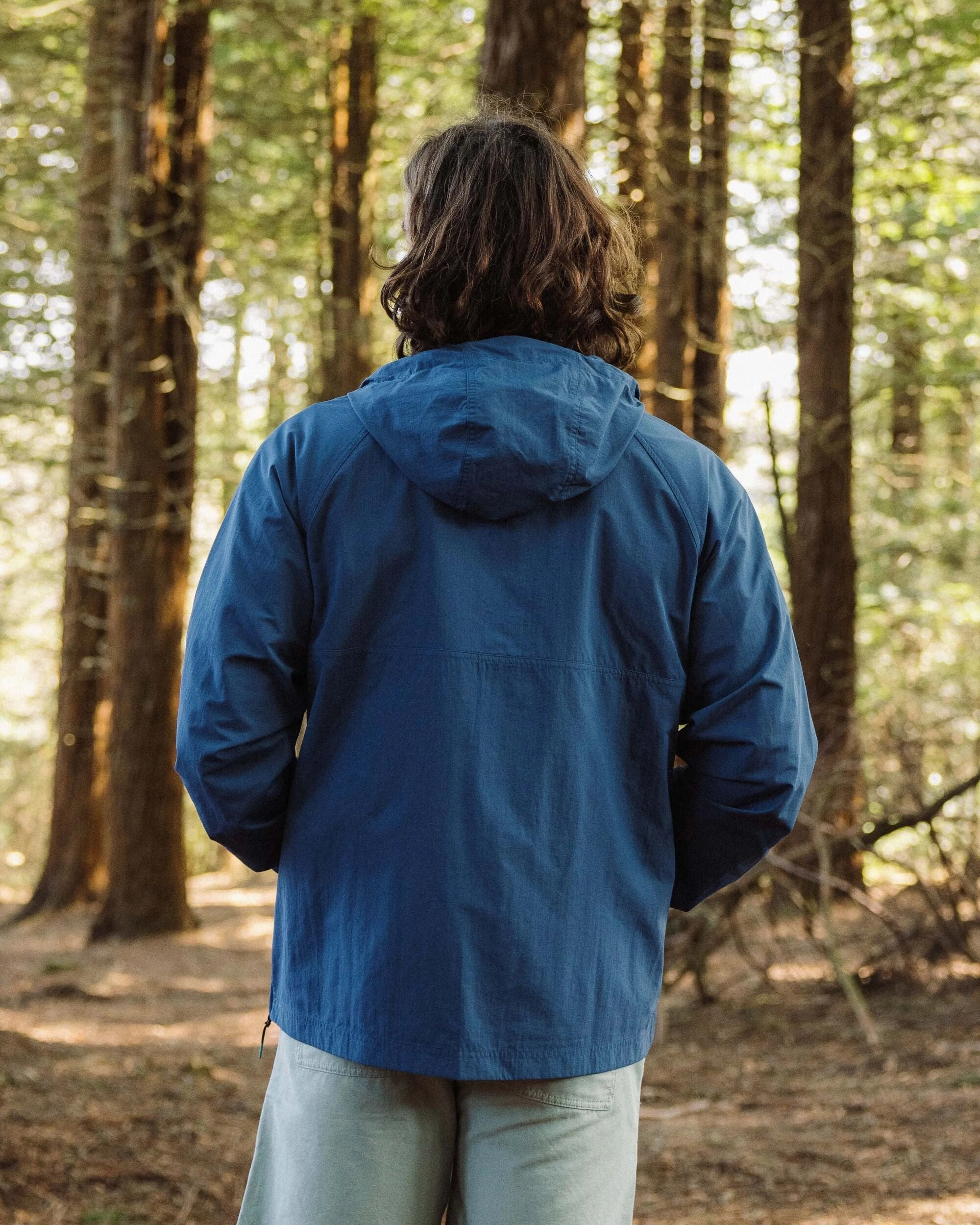 Seek Out Water Resistant Anorak - Dark Denim MagneticClosureSystem