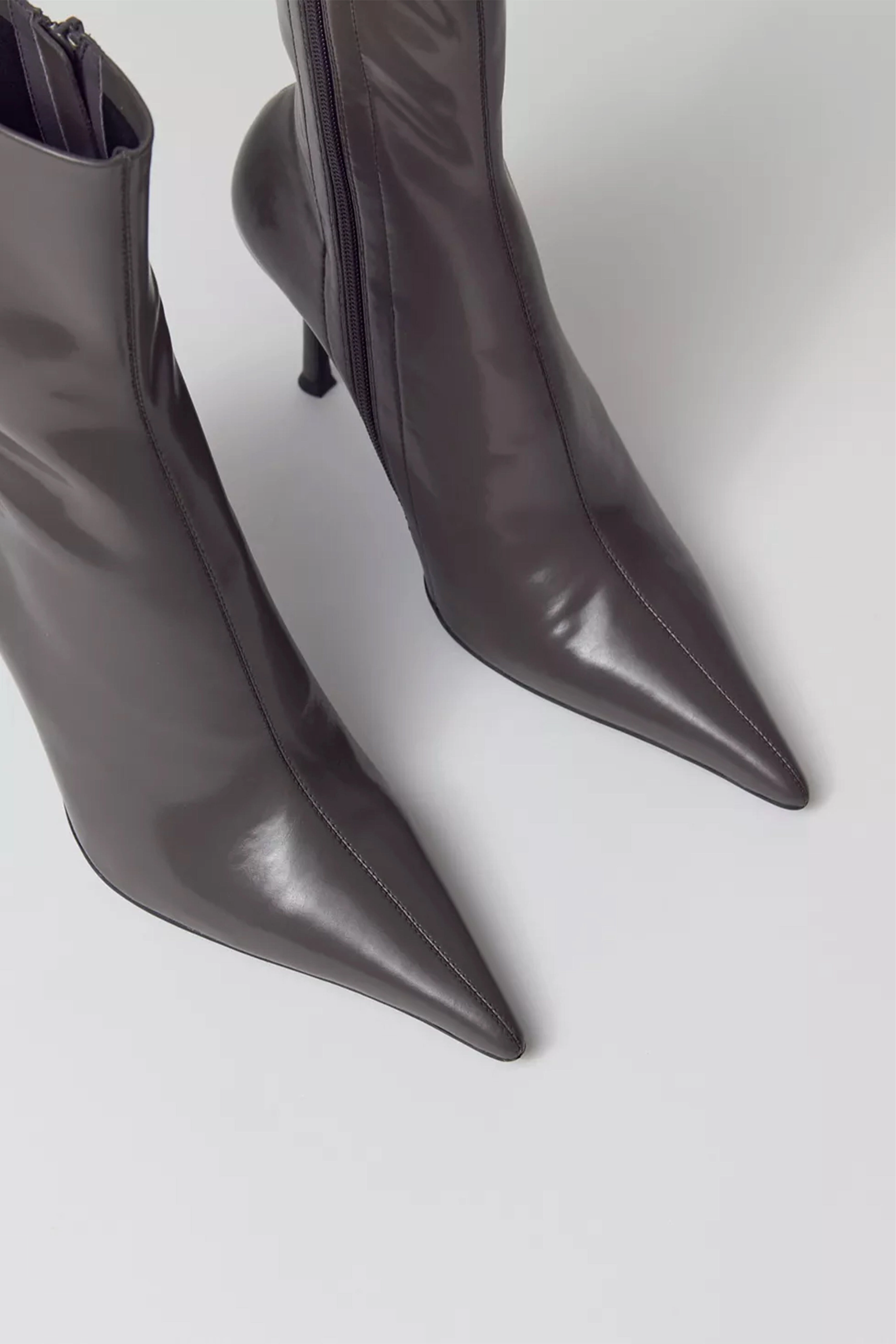 Slip Resistant Rough Terrain Reinforced Eyelets JEFFREY CAMPBELL | Daring Bootie - Dark Grey