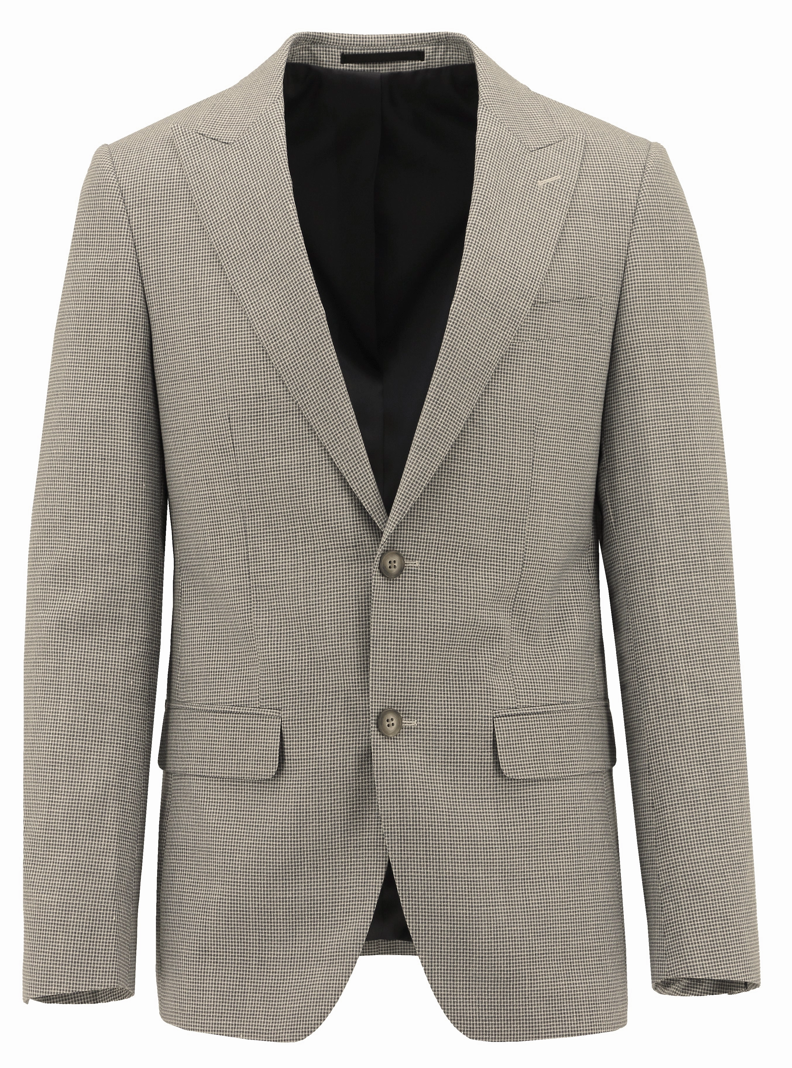 Amalfi Beige Wool Blend Sports Jacket Matte Finish Reflective Trim