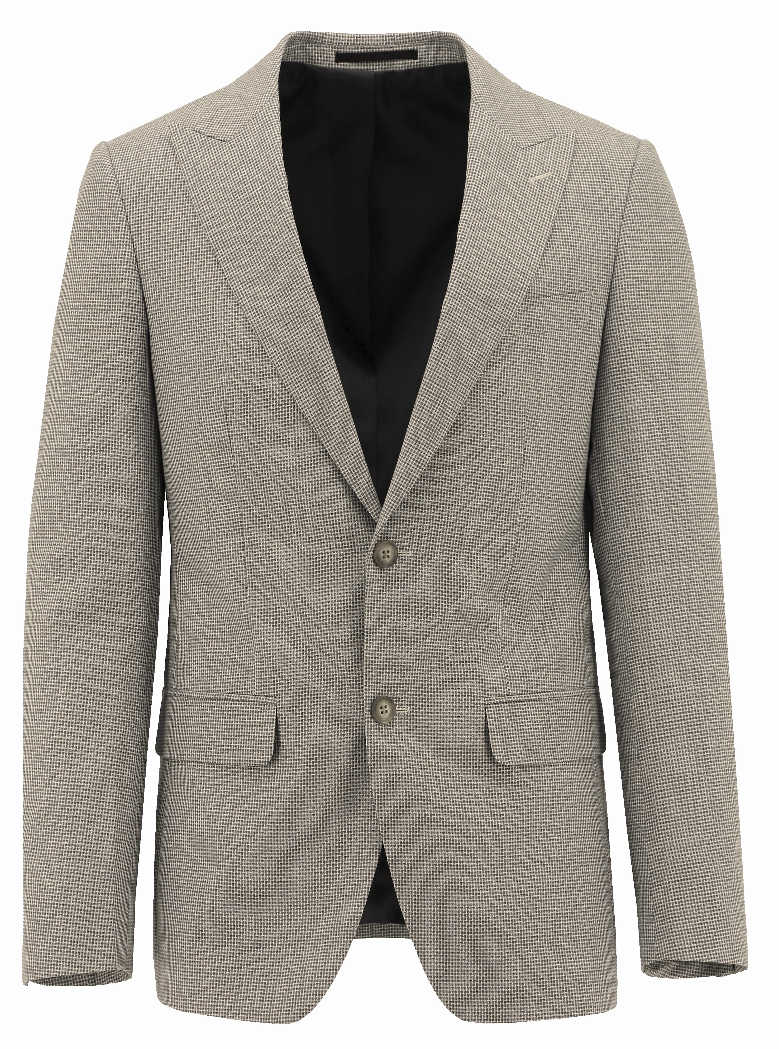 Reflective Bands Amalfi Beige Wool Blend Sports Jacket