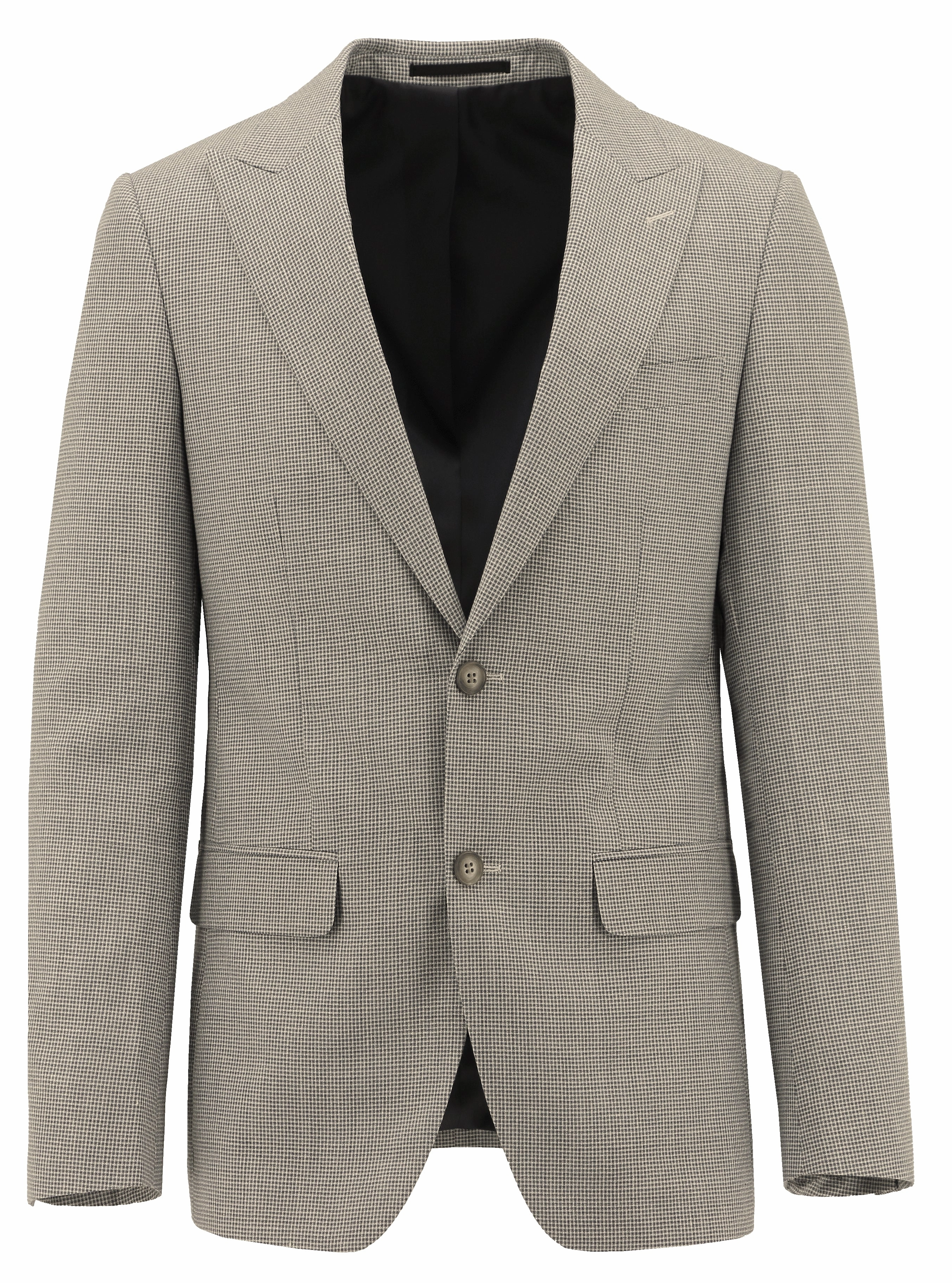 Amalfi Beige Wool Blend Sports Jacket Frictionless Lining Utility Pockets
