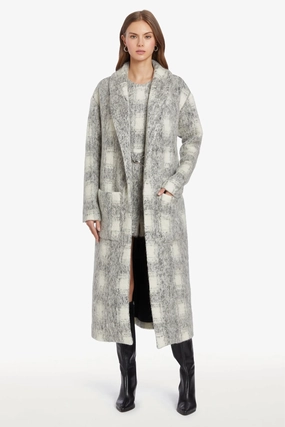 AMANDA UPRICHARD | Terrance Coat - Manderlay Wool Travel Layer WaterResistantFabric
