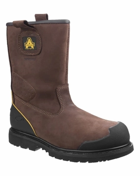 Amblers Safety Mens FS223 Goodyear Welted Waterproof Rigger Boots Insulated Trail Exploration Adjustable Straps