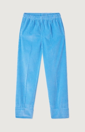 Stretch Layer Fit Quick Dry Technology American Vintage Padow Trousers in Celeste Vintage