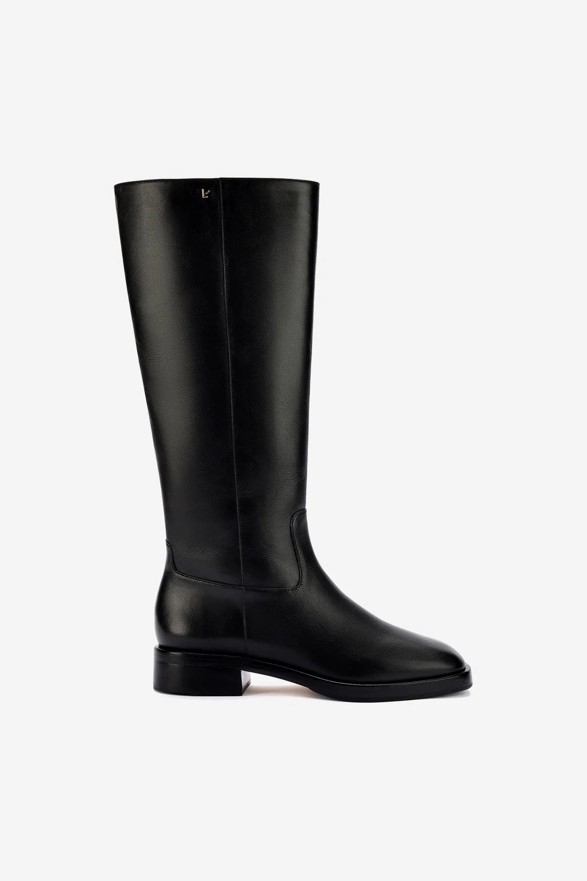 rain walk Anne Boot In Black Leather