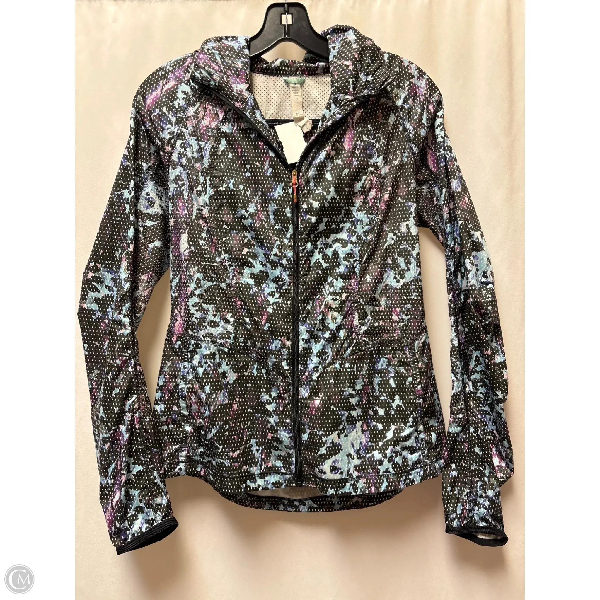 Athletic Jacket By Lululemon In Blue, Size: 4 Zippered Pockets Mark Style