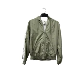Clean Lines Practical Layer Athletic Jacket By Nike In Green & White, Size:S