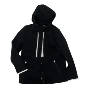 Athletic Jacket By Talbots In Black, Size:S Light Look Travel Light Fit