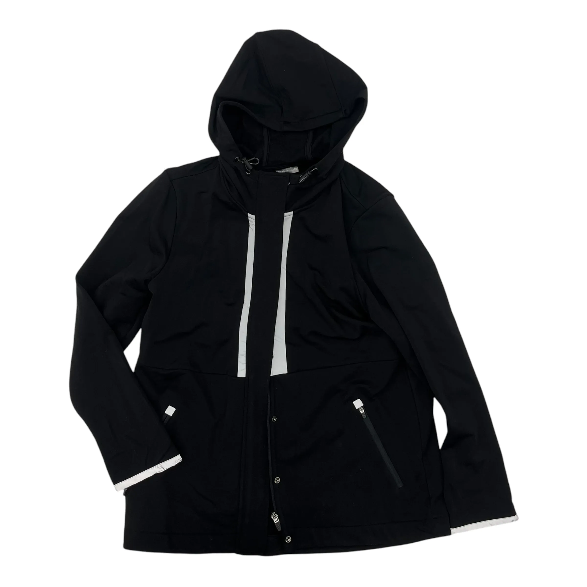 Athletic Jacket By Talbots In Black, Size:S Light Look Travel Light Fit