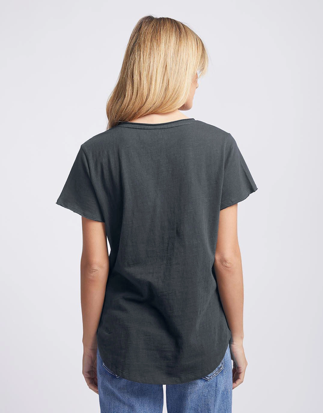 Street Trendy Original V Neck T-Shirt - Charcoal