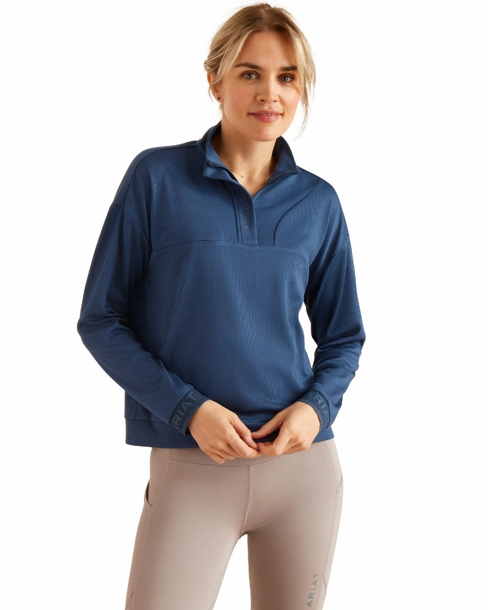 Ariat Womens Breathe Half Zip Sweatshirt Adjustable Machine washable