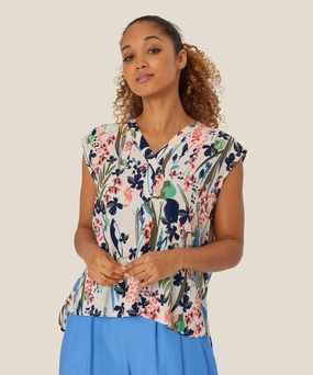 Reversible Layering Tech 1009324 MaElin Print Top - Marina