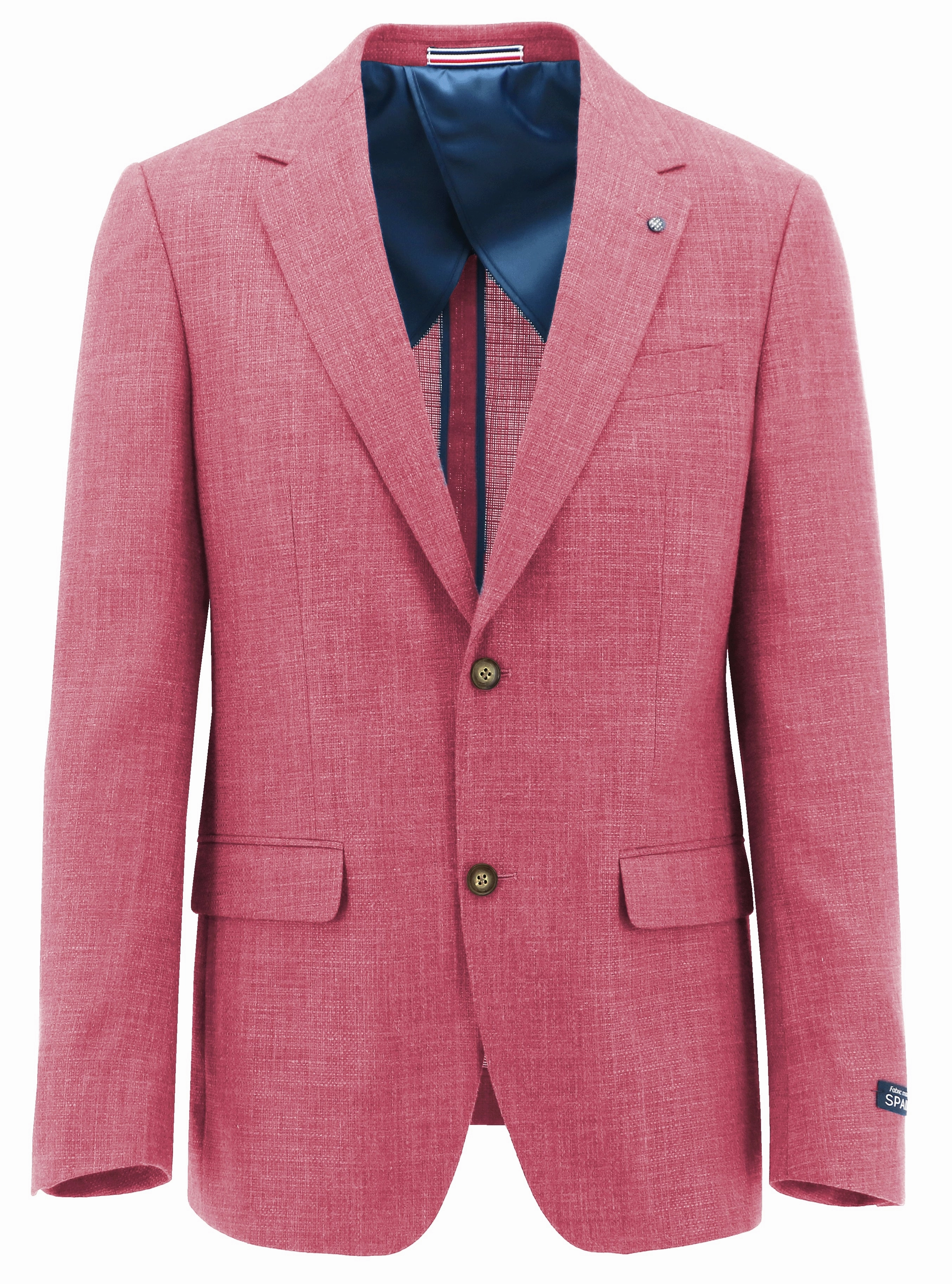 Lazio Pink Linen Blend Sports Jacket Comfortable Fabric Reinforced Elbows