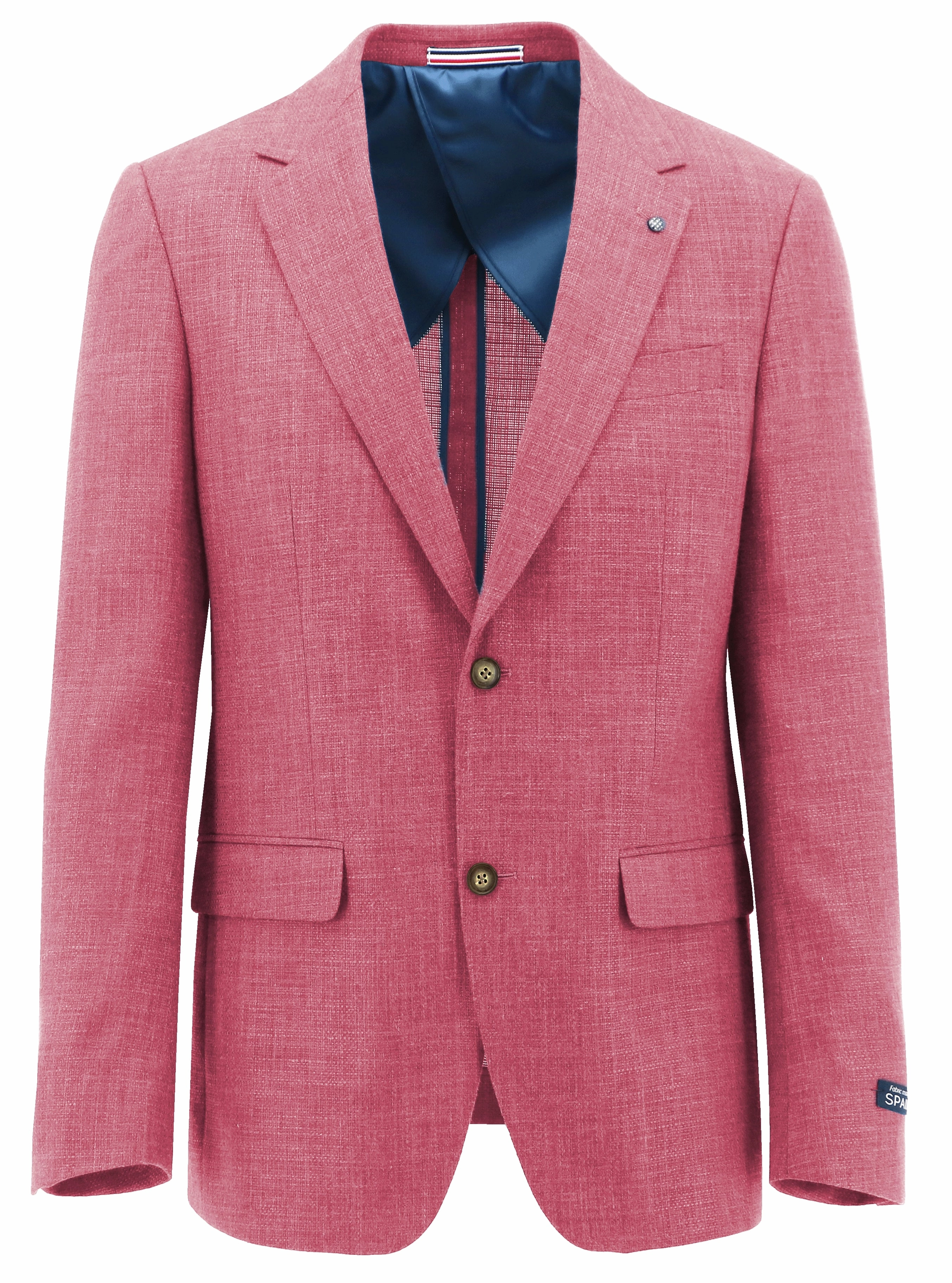 Lazio Pink Linen Blend Sports Jacket Anti Static Finish