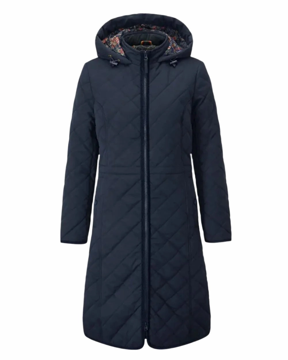 Ultraviolet Protection Cool Tone Alan Paine Ladies Surrey Quilted Long Coat