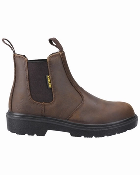 Daily Function Noise Reducing Sole Amblers Safety FS128 Hardwearing Pull On Safety Dealer Boots