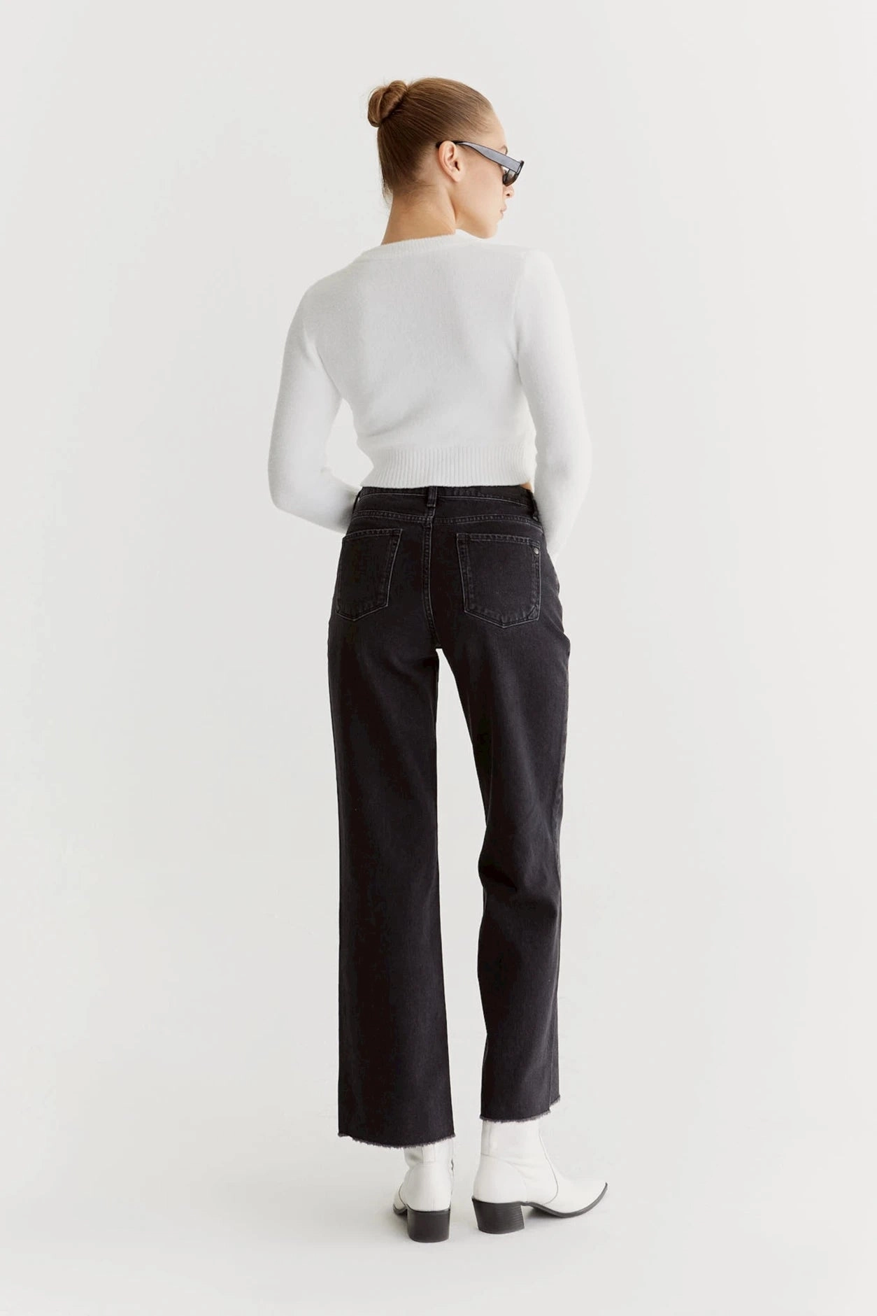 Sandra - Pant - Black Vintage - L30 Chic Look