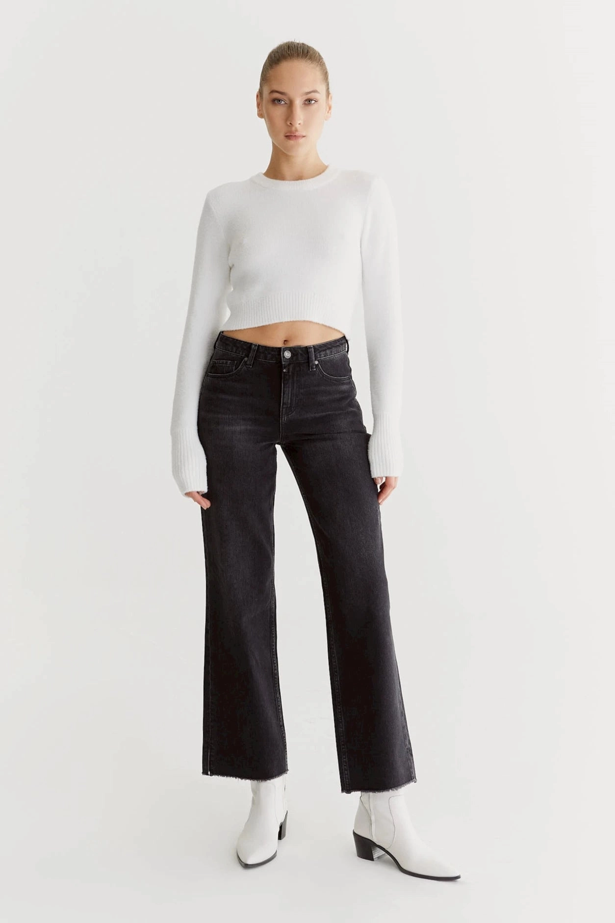 Comfy Material Sandra - Pant - Black Vintage - L30