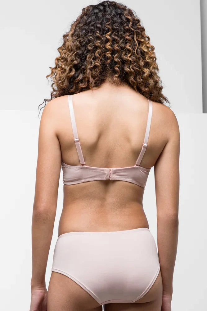 Plus size seams 2 Pack Smooth Multiway Bras Black & Light Pink