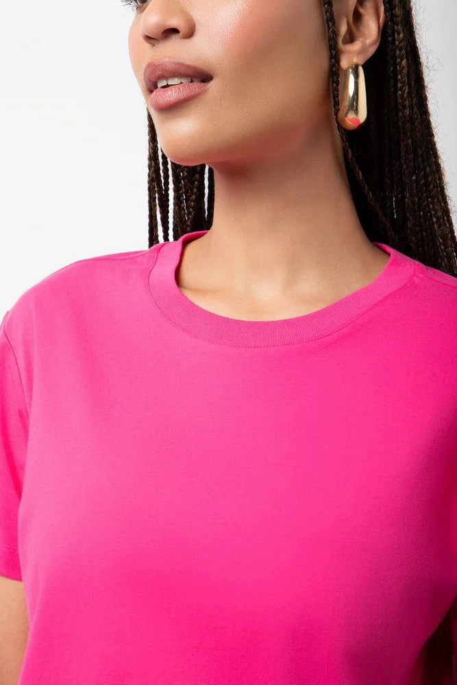 Odor Neutralizing Technology Stylish Tank Short Sleeve T-Shirt Pink