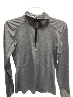AdjustableDrawstring Simple Comfort Athletic Jacket By Head In Grey, Size: S