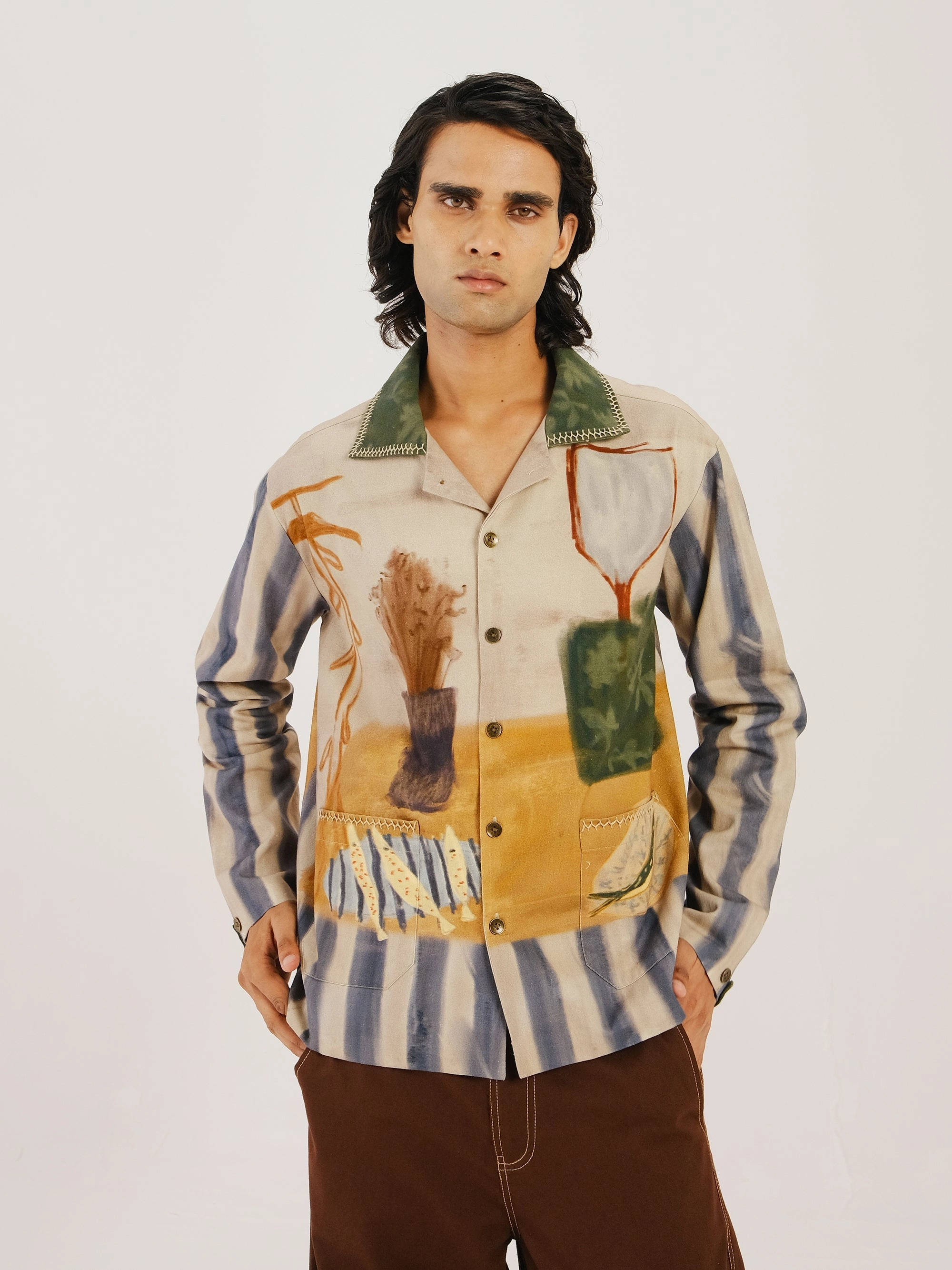 Archive Jacket Secure Internal Pockets Drop Tail Hem