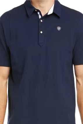 Ariat Mens Medal Polo Shirt Active Look Classic Neckline