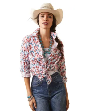 Ariat Womens Kirby Stretch Western Shirt Sports Ready bohemian flair