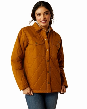 Transitional Daily Fit Button Closure Ariat Womens Grizzly Quilted Barn Jacket
