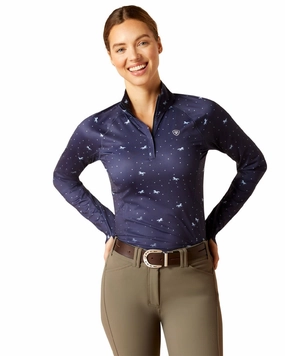 Refurbish Ariat Womens Lowell 2.0 1/4 Zip Long Sleeve Base Layer