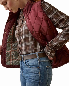 Ariat Womens Woodside Quilted Gilet Ultra Lightweight Design