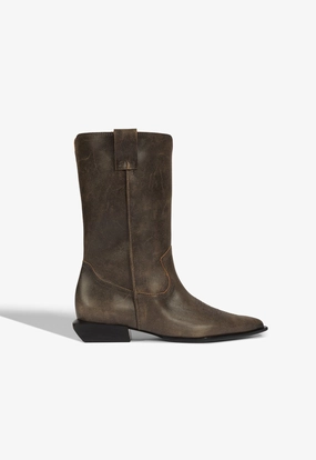 Ashley Leather Bootie Wide Range