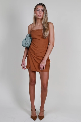 ASTR | Isadora Dress - Brown Elegant evening wear All Day Ready