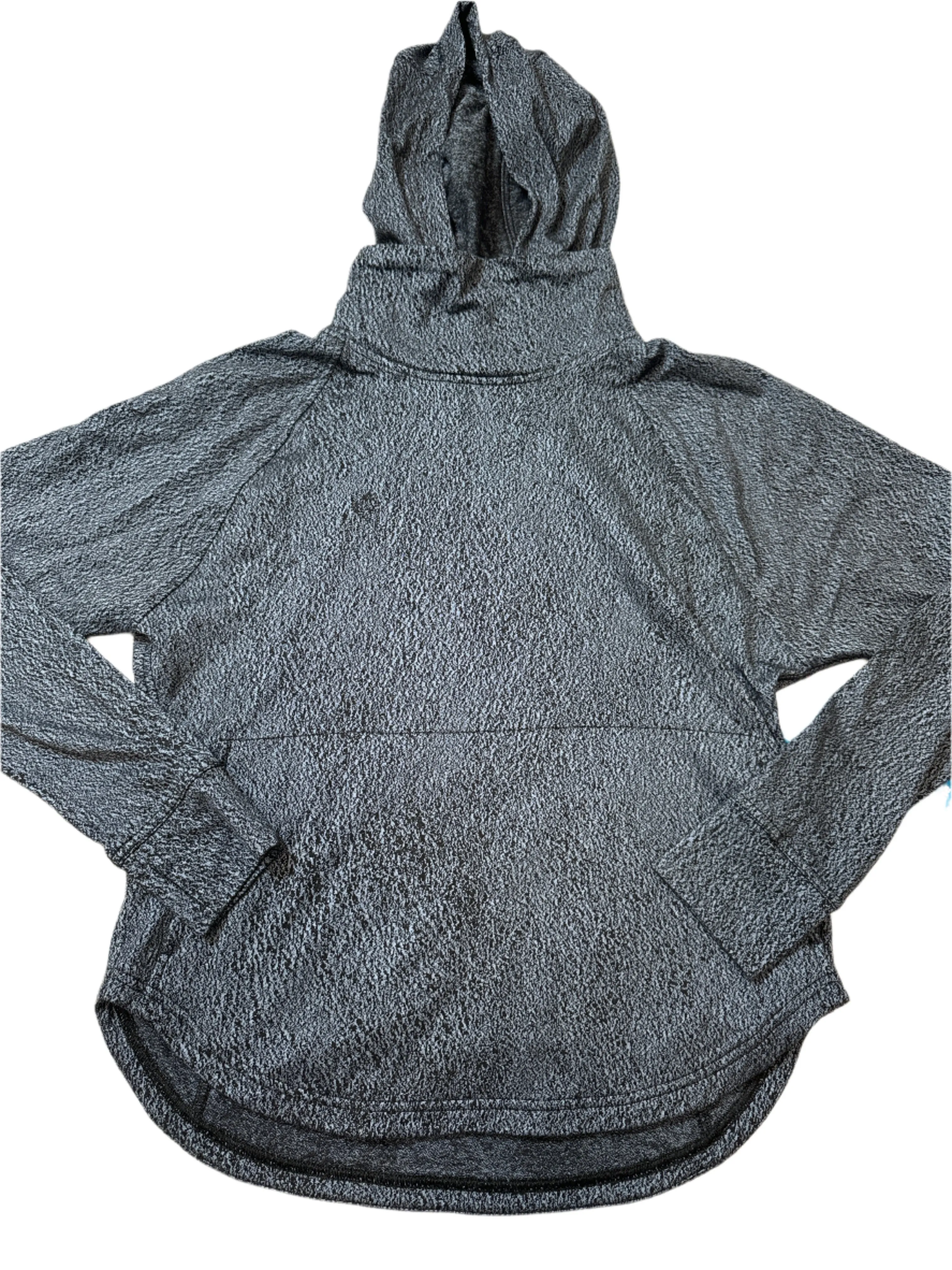 Athletic Hoodie By Lululemon In Black & Blue, Size: M nylon blend