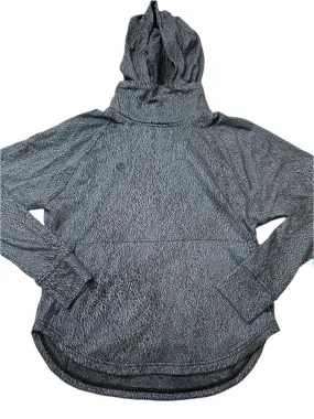 Athletic Hoodie By Lululemon In Black & Blue, Size: M nylon blend