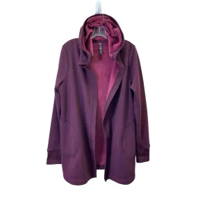 Athletic Jacket By 90 Degrees By Reflex In Maroon, Size:L Stretch Fit