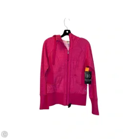 Convertible Sleeves Moisture Control Fibers Athletic Jacket By Active Life In Pink, Size: M