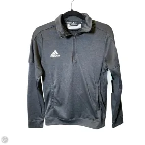 Athletic Jacket By Adidas In Grey, Size: S Practical Everyday Fit Friction Resistant