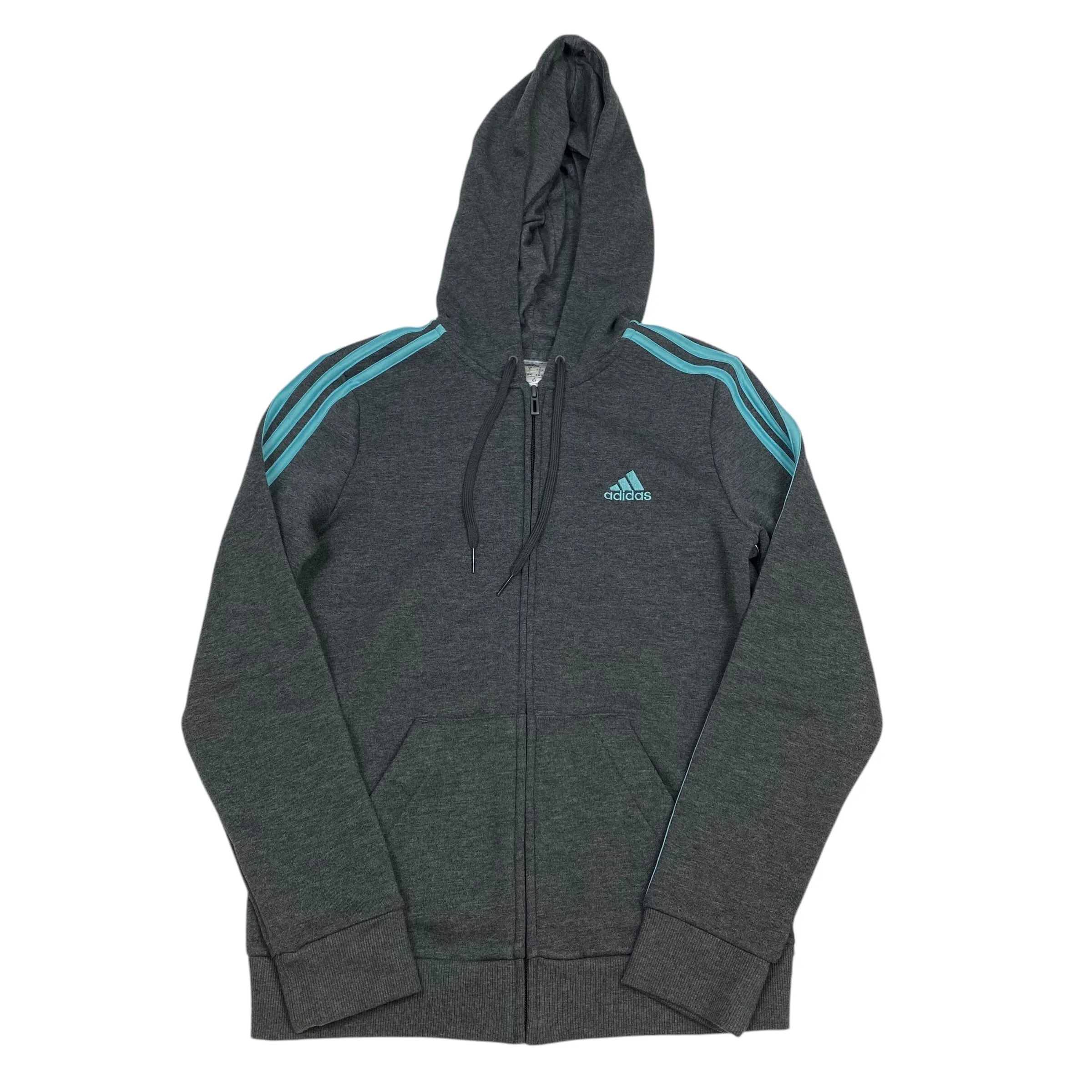 Athletic Jacket By Adidas In Grey, Size: S Foldable Shoulder Straps