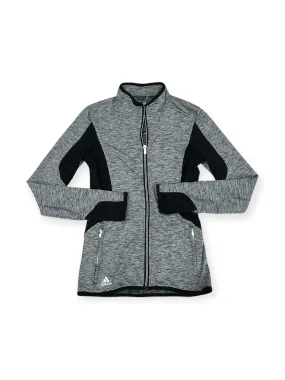 Athletic Jacket By Adidas In Grey, Size: Xs Comfort Fit