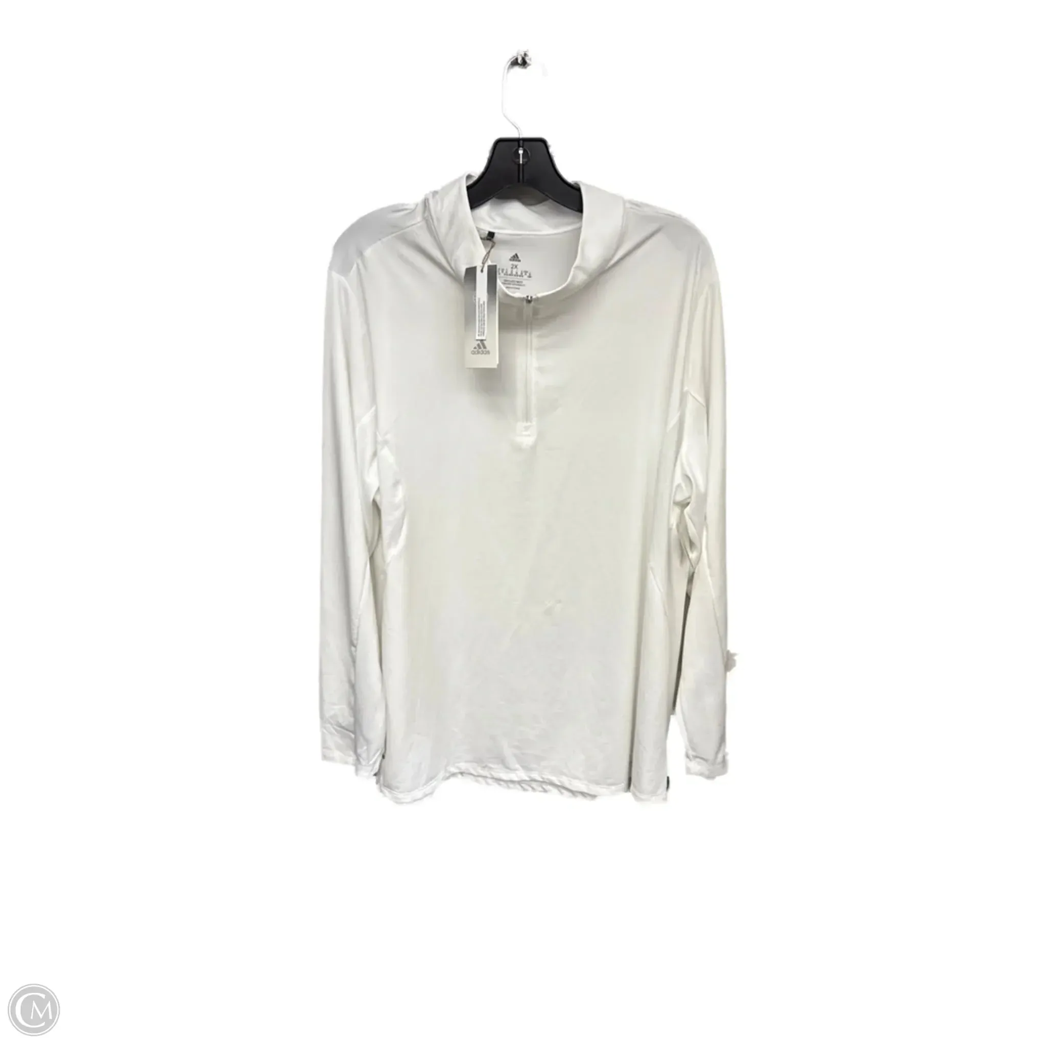 Ski Use Athletic Jacket By Adidas In White, Size: 2x