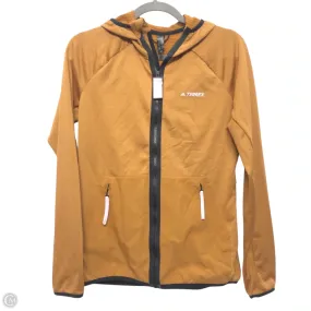 Anti Slip Shoulder Pads Athletic Jacket By Adidas In Yellow, Size: M