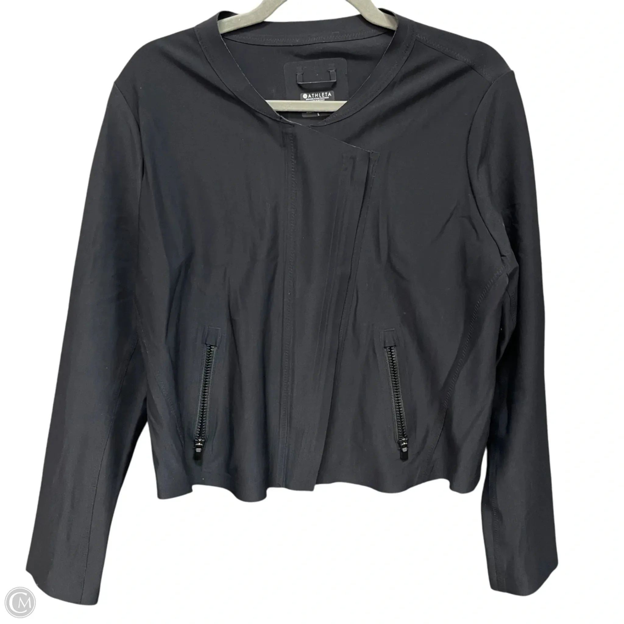 Convertible Features Athletic Jacket By Athleta In Black, Size: L